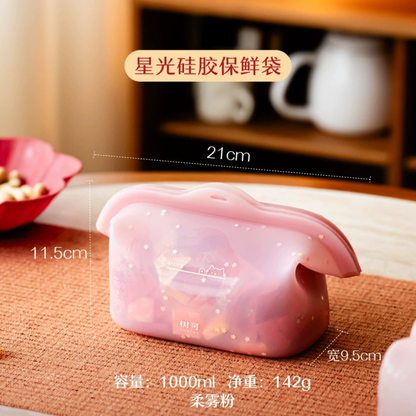 Reusable Silicone Stand Up Storage Bag - 1000ml