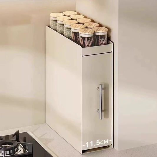 Pull Out Carbon Steel Space Saving Kitchen Storage Organizer with Magnetic Accessories