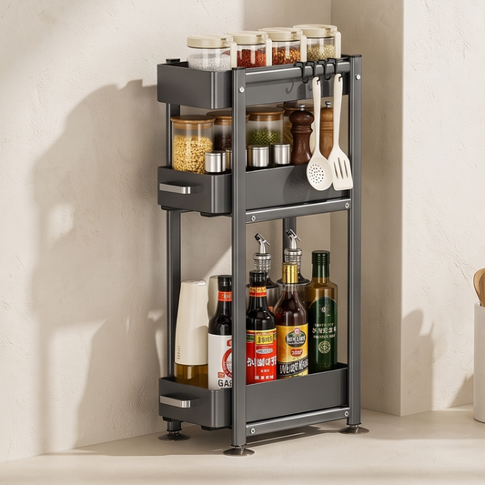 Narrow Pull Out Kitchen Storage Rack
