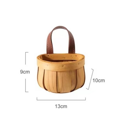 Multi-Purpose Wall Mounted Wooden Baskets Storage & Organization