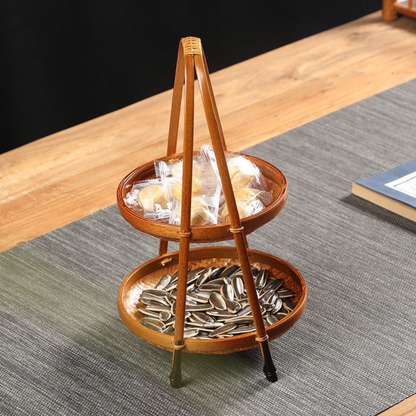 Multi-Purpose Elegant Hand Woven Bamboo Basket
