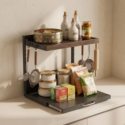 Expandable Kitchen Countertop Appliance Organizer