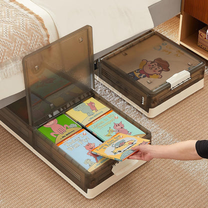 Multiple-Use Under Bed Storage Organizer with Wheels
