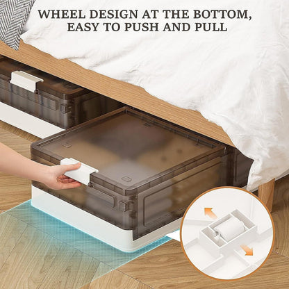 Multiple-Use Under Bed Storage Organizer with Wheels