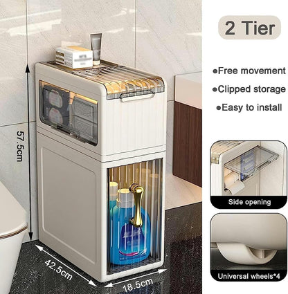 Compact Vertical Storage Drawer Cabinet