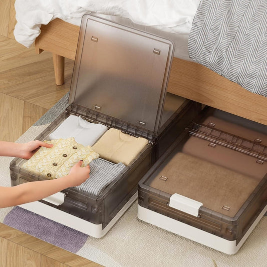 Multiple-Use Under Bed Storage Organizer with Wheels