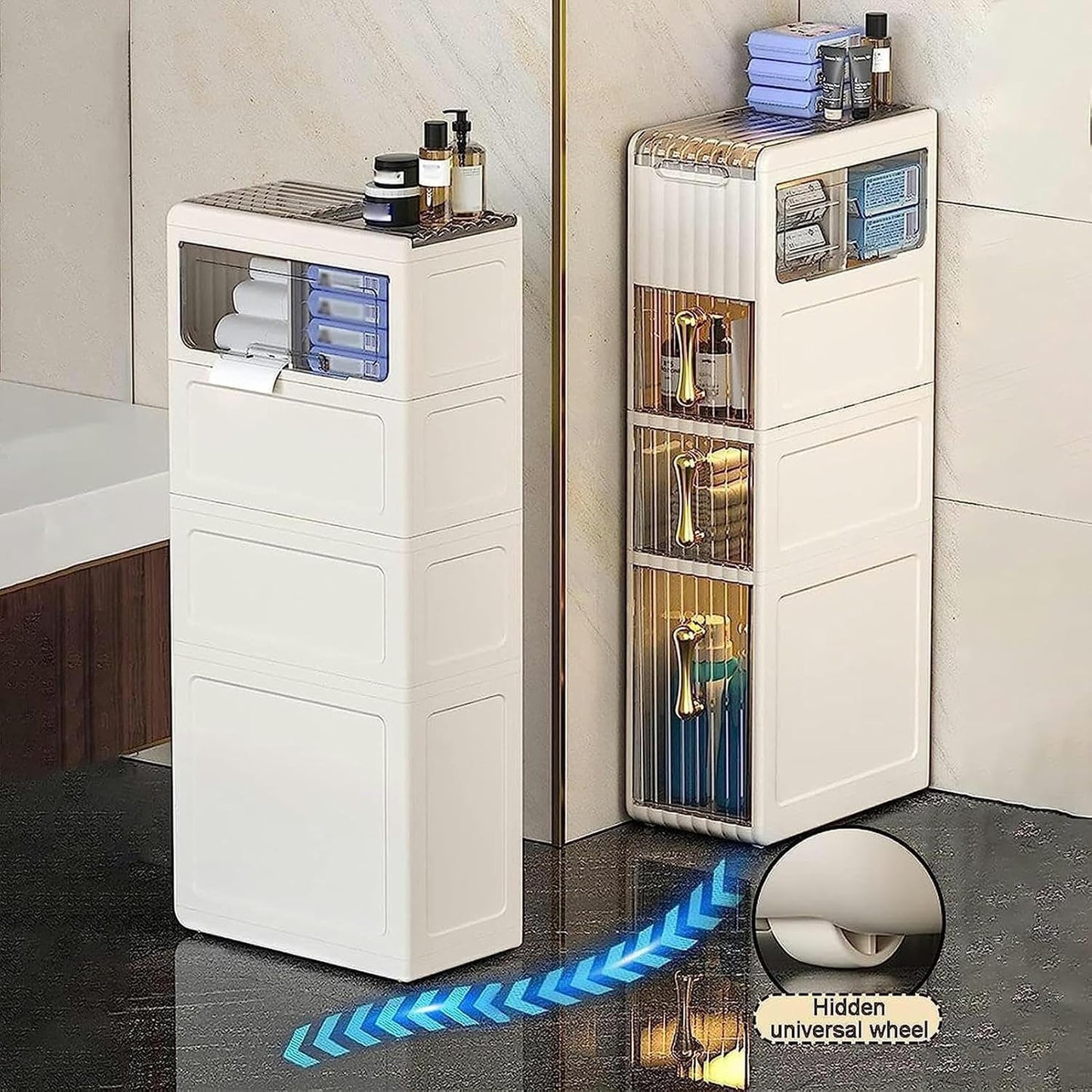 Compact Vertical Storage Drawer Cabinet