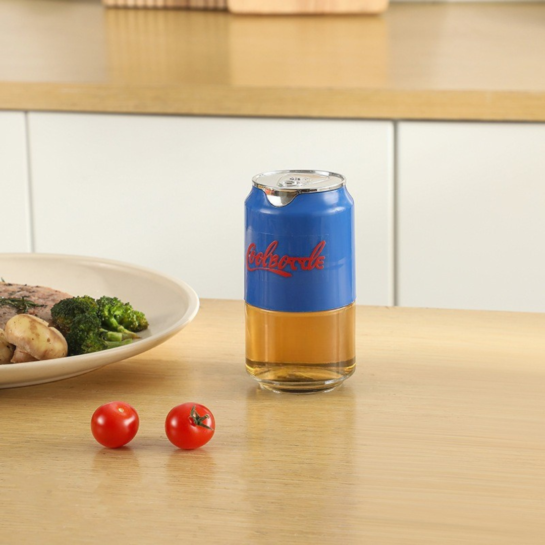 Coke Style Oil Dispenser Bottle with Auto Lid - 180ml Capacity