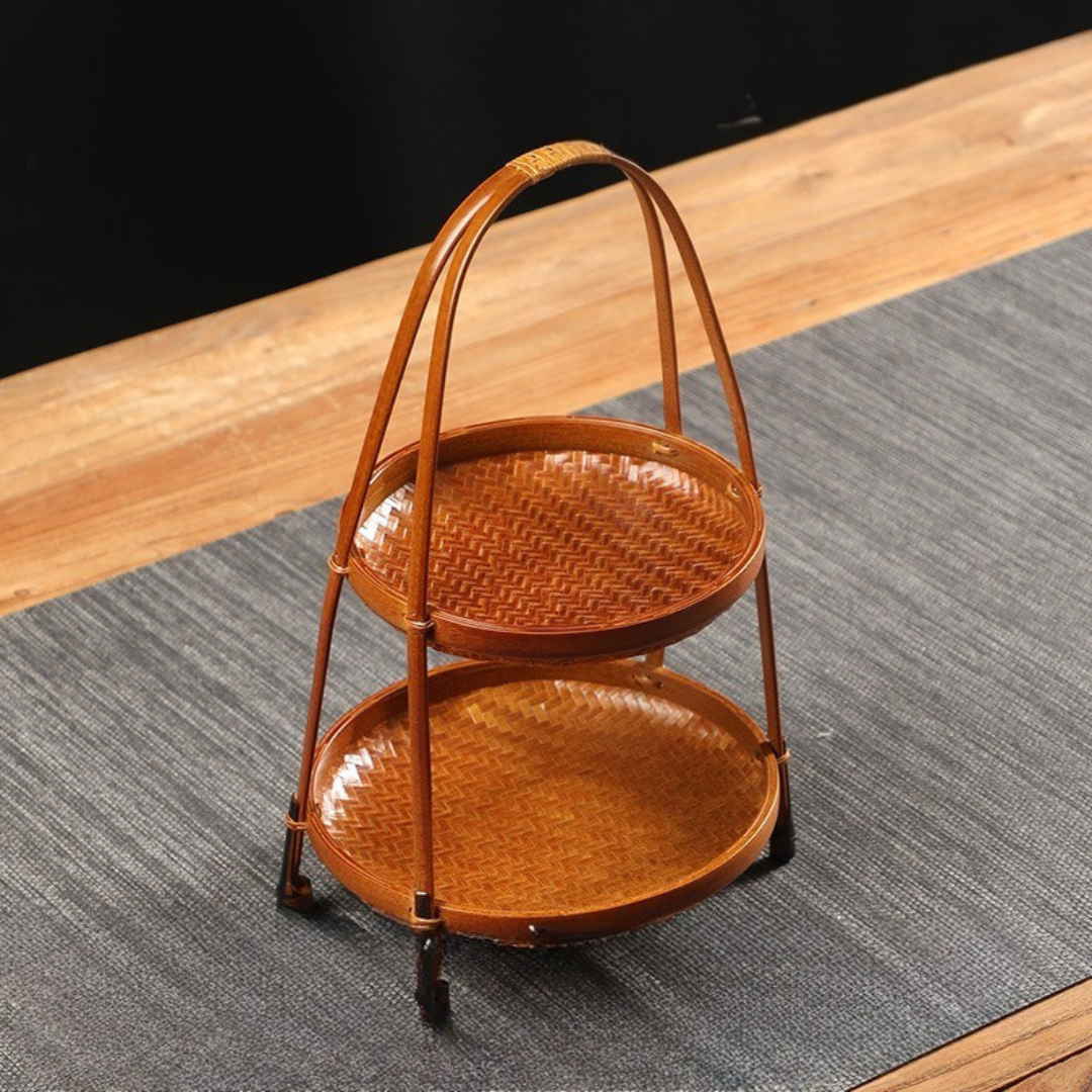 Multi-Purpose Elegant Hand Woven Bamboo Basket