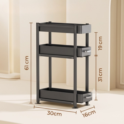 Narrow Pull Out Kitchen Storage Rack