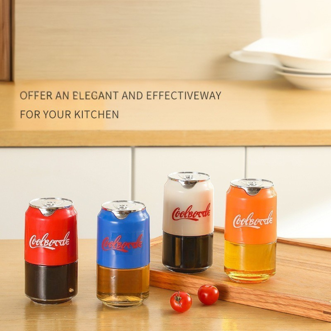 Coke Style Oil Dispenser Bottle with Auto Lid - 180ml Capacity