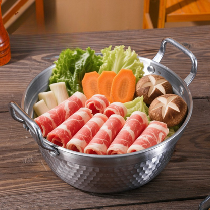 Premium Stainless Steel Cooking Pot With Wooden Lid
