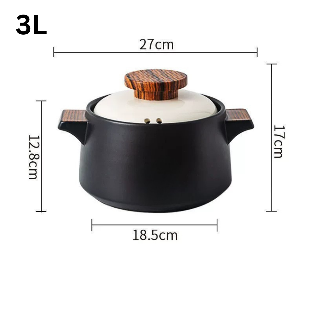 Multipurpose Premium Food-Safe Ceramic Heat Resistant Cooking Pot