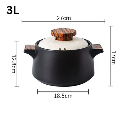 Multipurpose Premium Food-Safe Ceramic Heat Resistant Cooking Pot