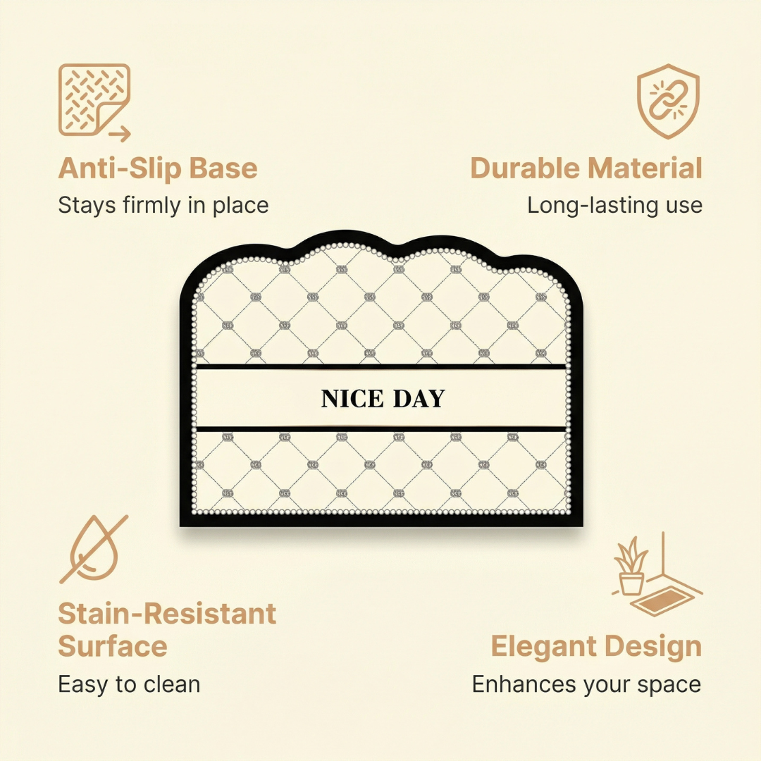 Modern Luxury Non-Slip Mat with Durable and Stain-Resistant Surface