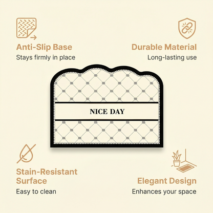 Modern Luxury Non-Slip Mat with Durable and Stain-Resistant Surface