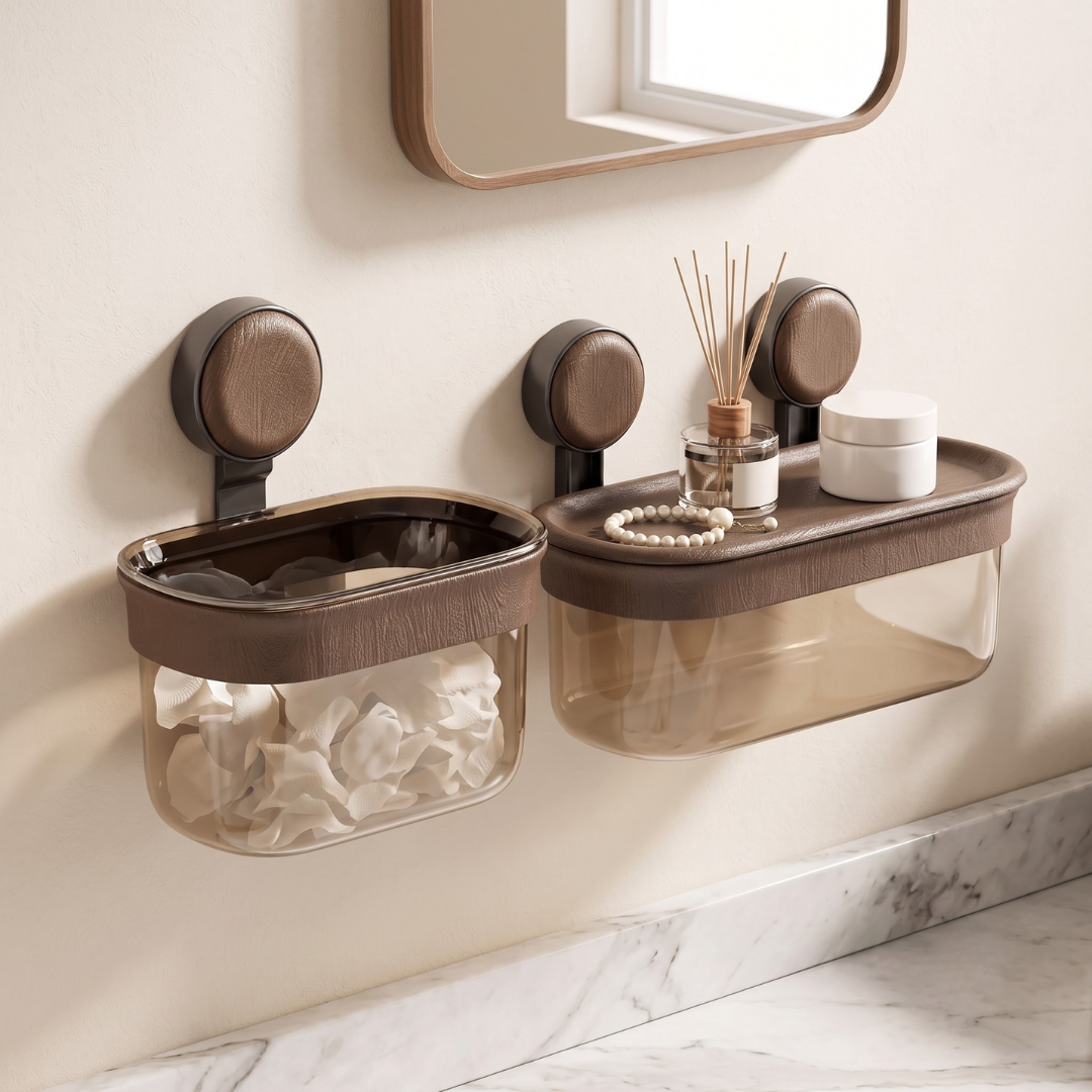 Modern Transparent Wall Mounted Storage Basket