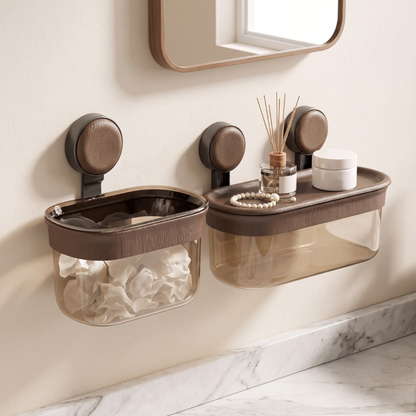 Modern Transparent Wall Mounted Storage Basket