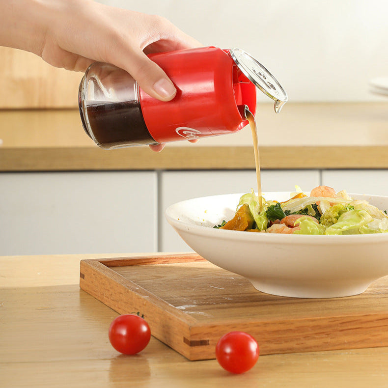 Coke Style Oil Dispenser Bottle with Auto Lid - 180ml Capacity