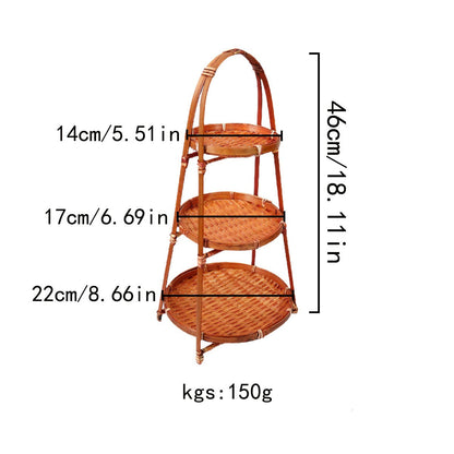 Multi-Purpose Elegant Hand Woven Bamboo Basket