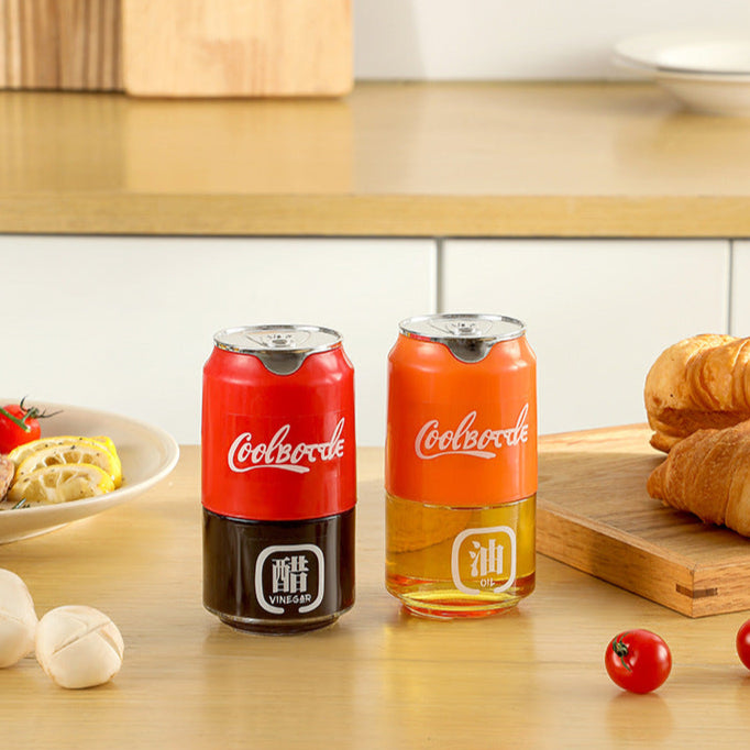 Coke Style Oil Dispenser Bottle with Auto Lid - 180ml Capacity