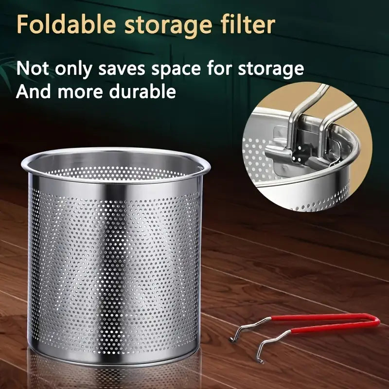 Premium Stainless Steel Multi-Function Fryer with Built-In Filter