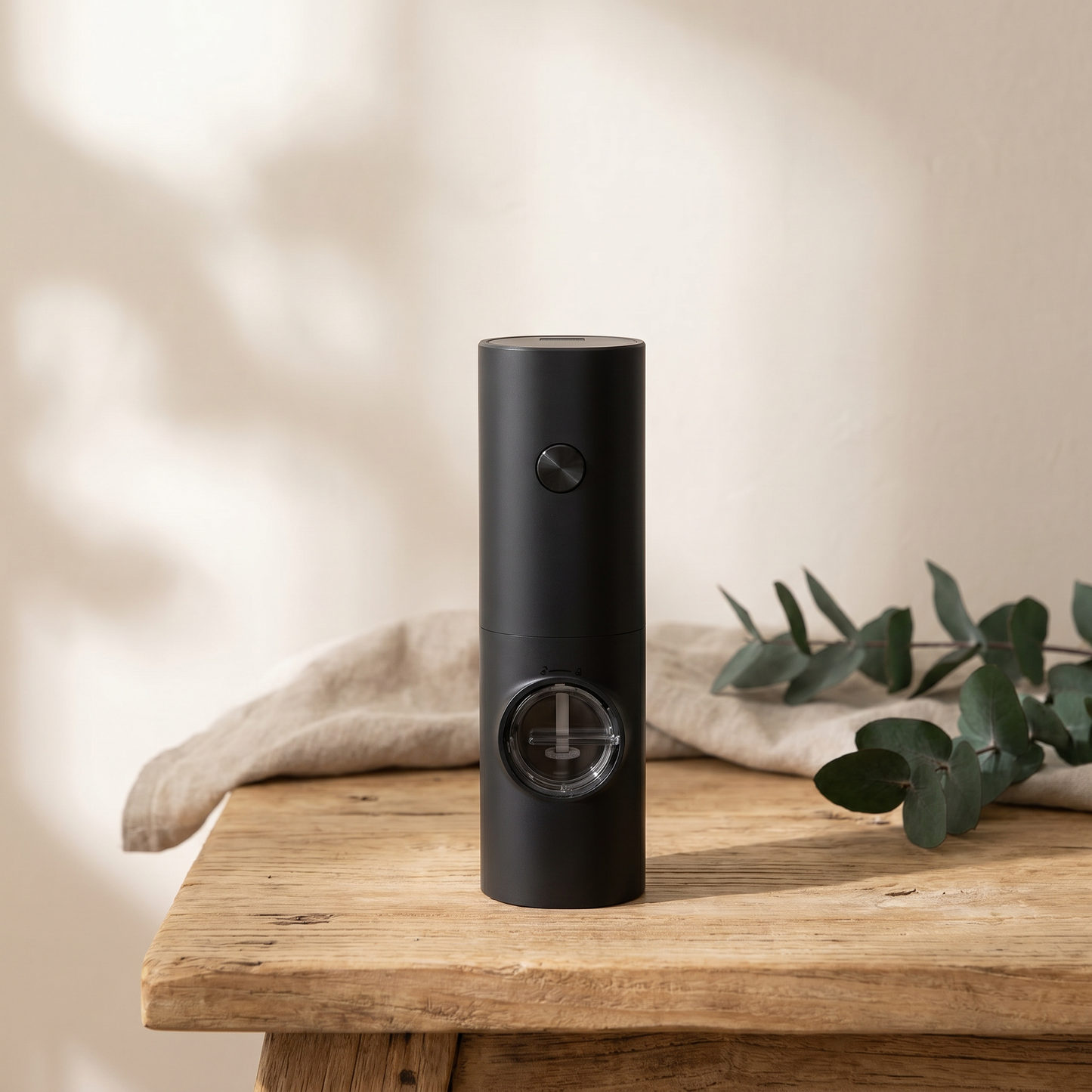 One-Touch Adjustable Spice Grinder with LED Light