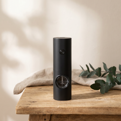 One-Touch Adjustable Spice Grinder with LED Light