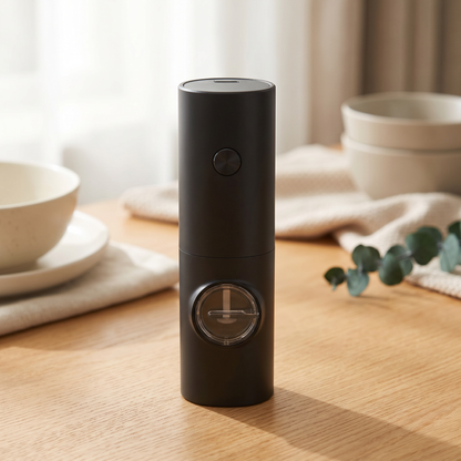 One-Touch Adjustable Spice Grinder with LED Light