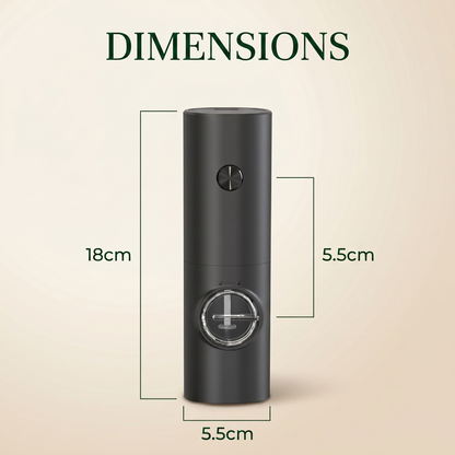 One-Touch Adjustable Spice Grinder with LED Light