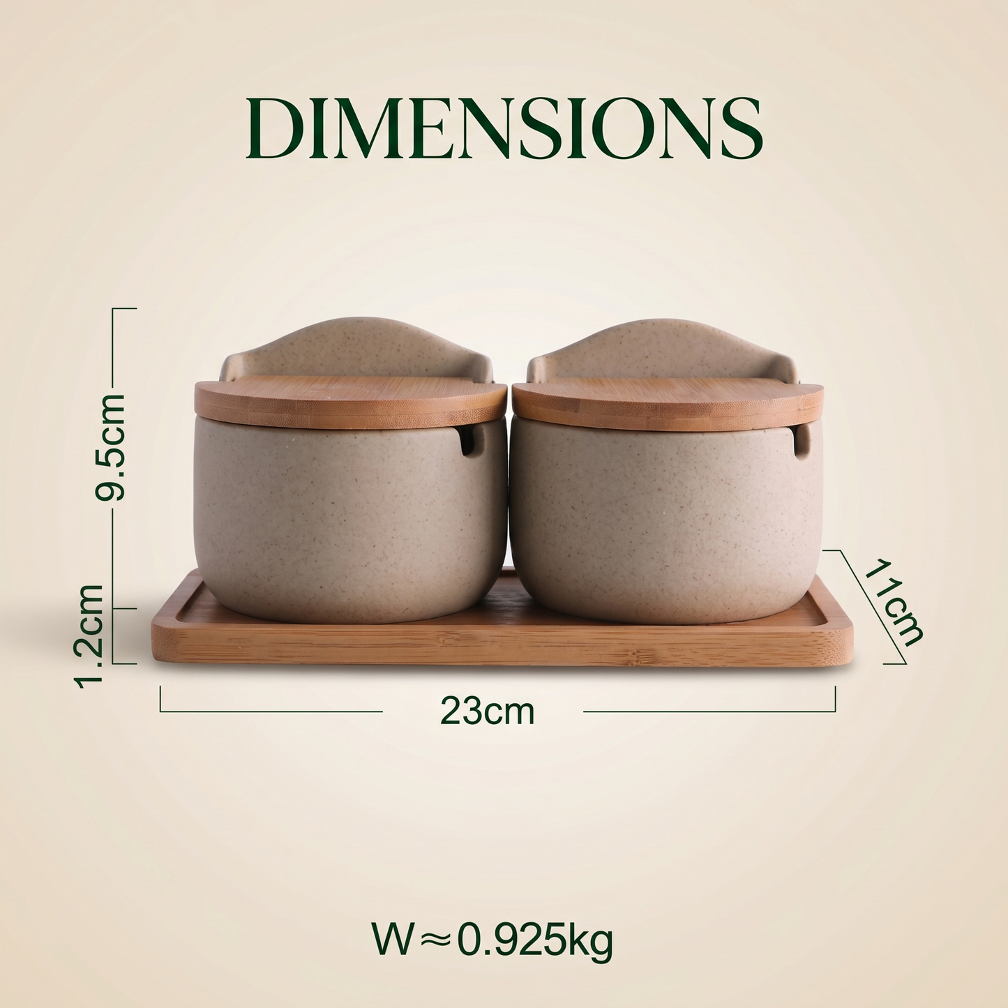 Elegant Japanese Ceramic Spice Jar Set with Bamboo Tray