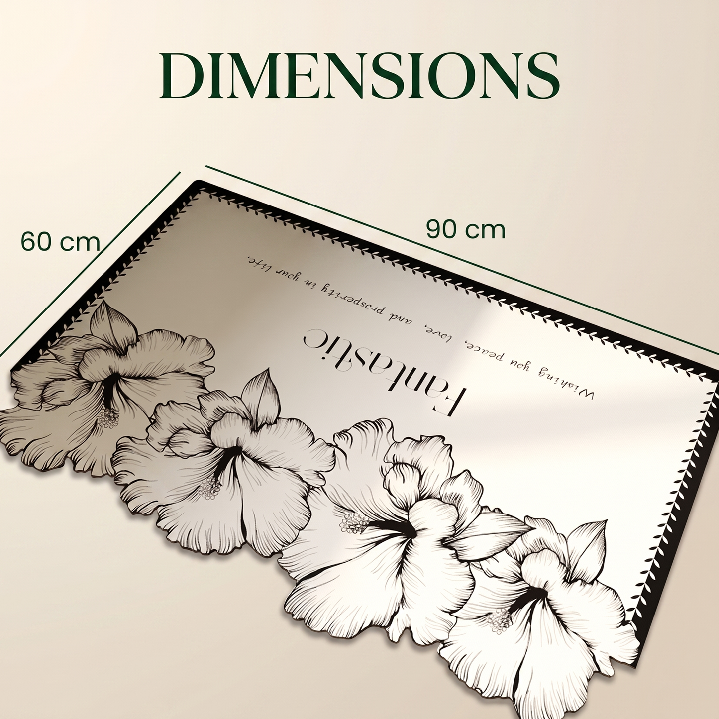 Modern Luxury Non-Slip Mat with Durable and Stain-Resistant Surface
