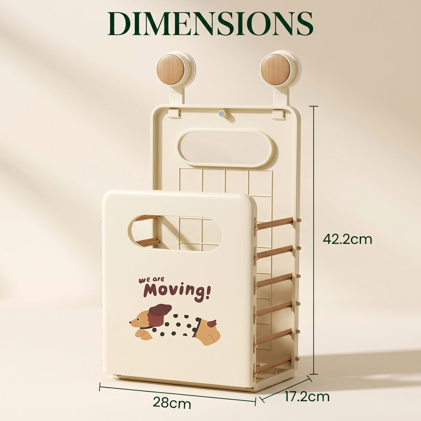Wall-Mounted Foldable Laundry & Storage Basket