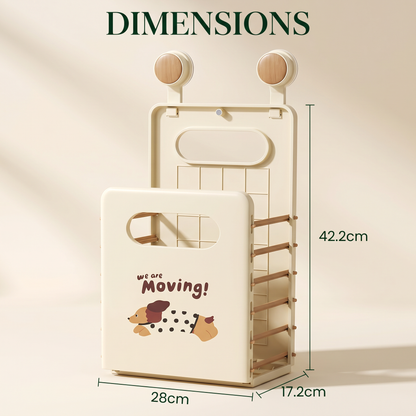 Wall-Mounted Foldable Laundry & Storage Basket