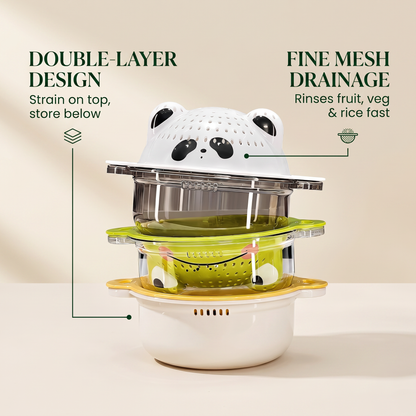 Double-Layer Multi-Purpose Drain & Storage Basket