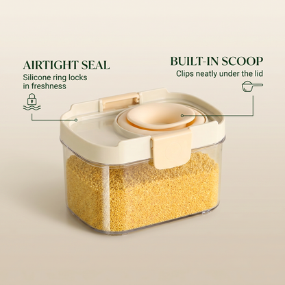 Premium Airtight Kitchen Storage Jars with Durable Sealed Lid