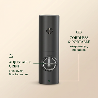 One-Touch Adjustable Spice Grinder with LED Light