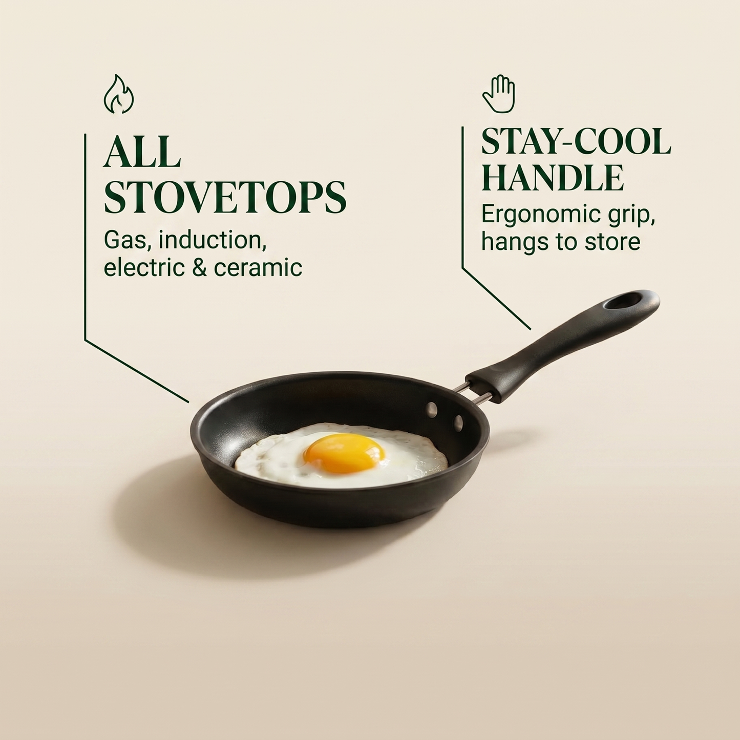 Premium Stainless Steel Non-Stick Frying Pan