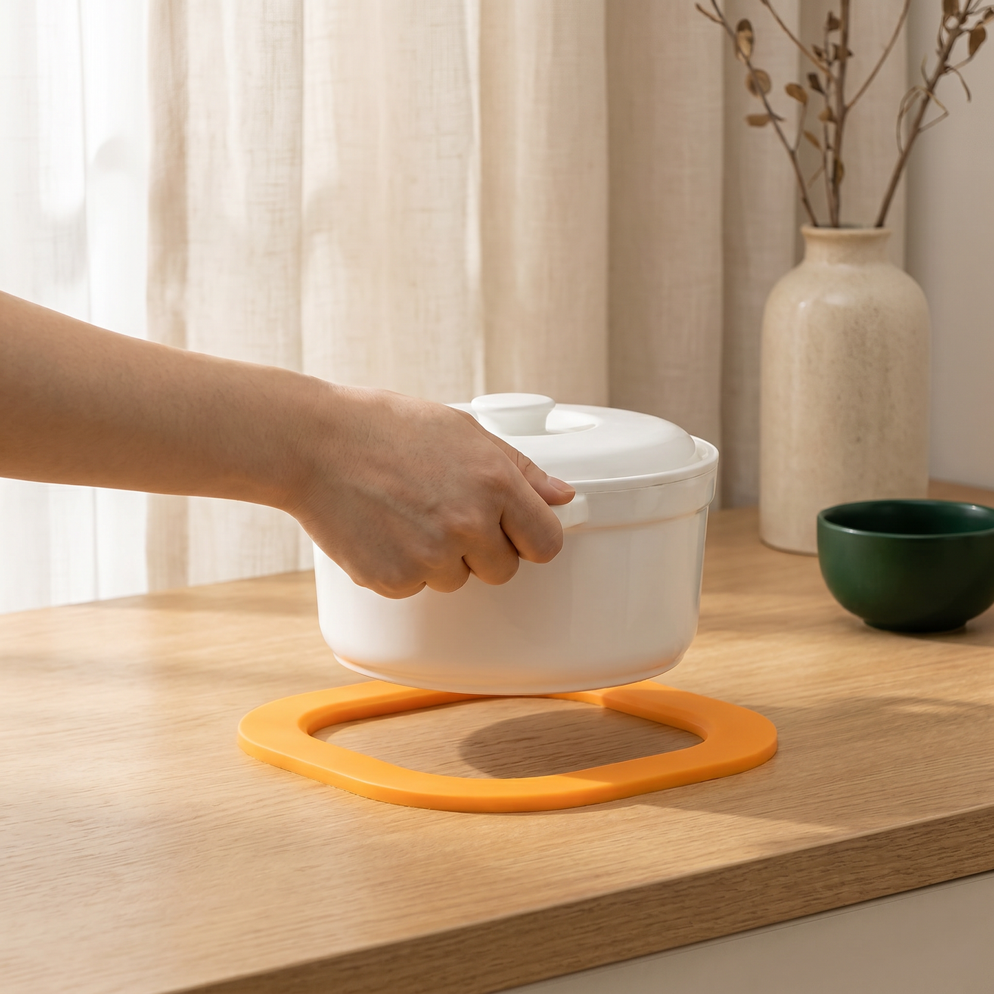 Magnetic Heat-Resistant Silicone Pot Mat