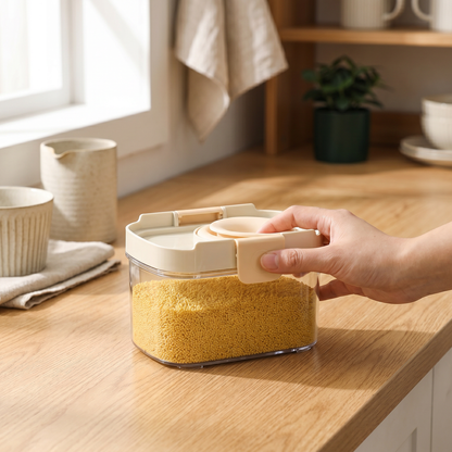 Premium Airtight Kitchen Storage Jars with Durable Sealed Lid