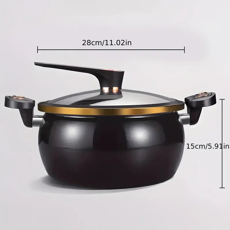 Premium Cast Iron Non-Stick Cooking Pot with Lid