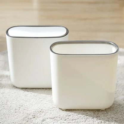 Premium Space-Saving Trash Can with Durable Material