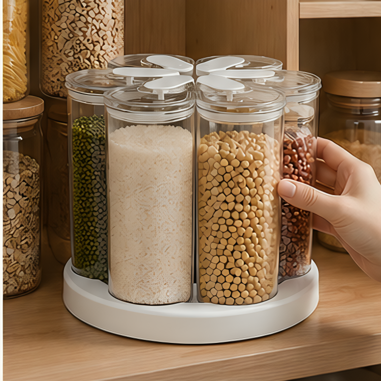 Multi Purpose Rotating Food Storage Container (Set of 6)