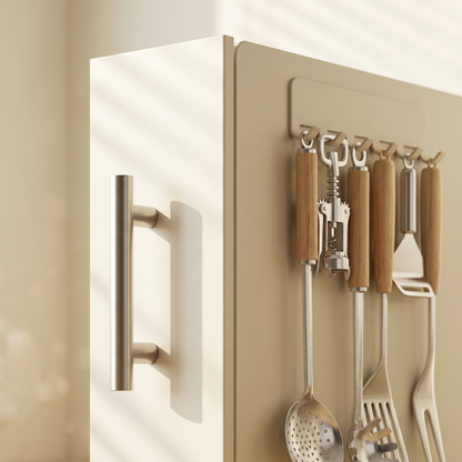 Pull Out Carbon Steel Space Saving Kitchen Storage Organizer with Magnetic Accessories