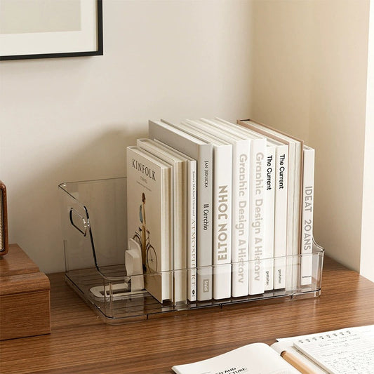 Auto Sliding Desk Books Holder