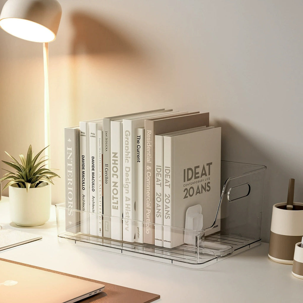 Auto Sliding Desk Books Holder