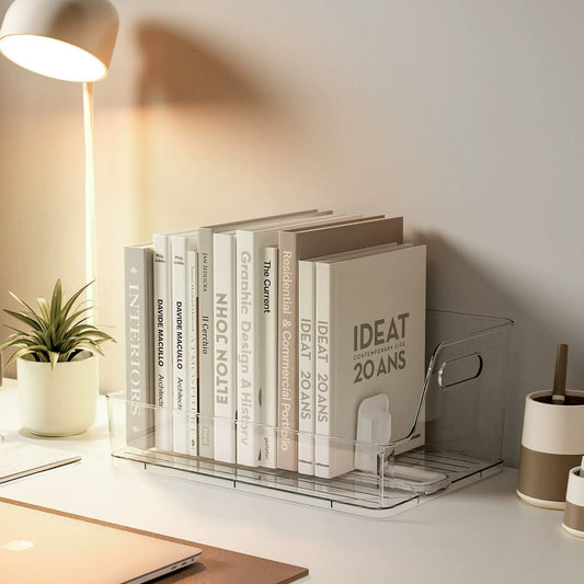 Auto Sliding Desk Books Holder
