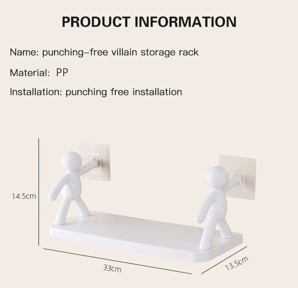 Multi-Purpose Wall Mount Shelf - Home Essentials Store Retail