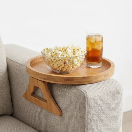 Bamboo Wood Sofa Arm Tray