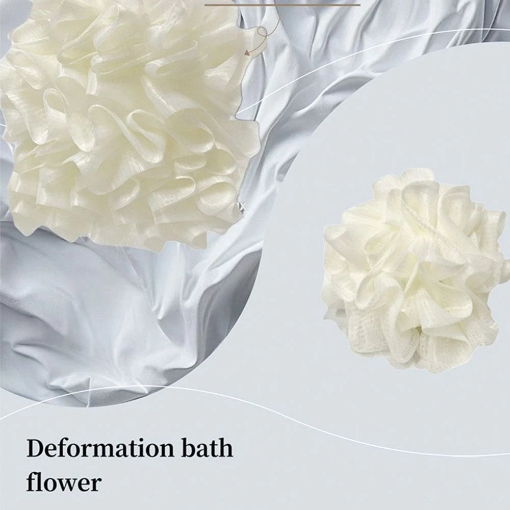 Soft-Touch Dual-Sided Bath Ball with Hanging Loop